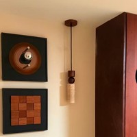 JYLIGHTING Vente en gros de lustres de style moderne, lustre avec abat-jour en pierre, luminaire suspendu pour chambre à coucher