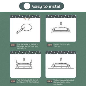 Lámpara <span class=keywords><strong>LED</strong></span> de Techo de 220V, Focos <span class=keywords><strong>LED</strong></span> de 3W, Lámpara de Techo Ultrafina, Panel de Luz para Dormitorio, <span class=keywords><strong>Cocina</strong></span>, Iluminación Interior del Hogar - Product Image 6