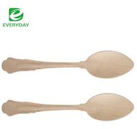 Cuillères à glace jetables en bois écologiques et élégantes EVERYDAY – Couverts compostables pour fêtes et petits gâteaux