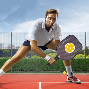 Pagaie de Pickleball personnalisée en fibre de carbone à surface rugueuse avec beaucoup de contrôle de rotation et de puissance 40x20cm - Product Image 2