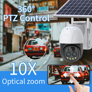 IP66 HD IP <span class=keywords><strong>CCTV</strong></span> 360 ağ De gözetim Sans Fil otomatik izleme düşük güç 10X ZOOM açık Eseecloud 4G çift PTZ güneş kamera - Product Image 4