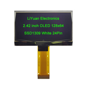Écran lcd <span class=keywords><strong>oled</strong></span> 2.42 "2.4x64/128x64 cm, <span class=keywords><strong>24</strong></span> broches, résolution 128x64mm, blanc/jaune, SSD1309/SPD0301, FPC tip, connecteur 0.5mm - Product Image 6