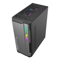 OEM One-Sided Tempered Glass MTAX Horizontal Aluminum PC Gaming Computer Case Micro ATX Motherboard Supporting Tower Stylish
