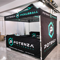 Tente publicitaire extérieure personnalisée pour salon professionnel, tente extensible avec logo pour événements, boutique, exposition, sublimée rose