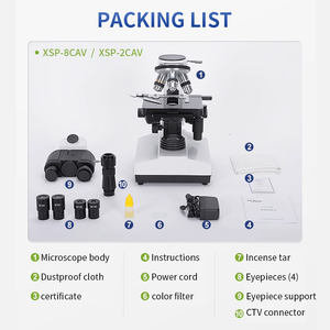 Biooptics กล้องจุลทรรศน์สามตาสำหรับการแพทย์กล้องจุลทรรศน์เพื่อการศึกษาในห้องปฏิบัติการกำลังสูง - Product Image 3