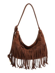 Bolso de Hombro Estilo Bohemio de Moda para Mujer, Bolso Tipo Hobo con Borlas, Bolsos Cruzados de Cuero PU Vintage con Flecos, Portátiles de Alta Calidad - Product Image 2