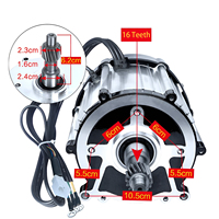 Moteur CC différentiel sans balais 1500W 48V 60V 72V à entraînement central étanche 60A pour vélo électrique et karting