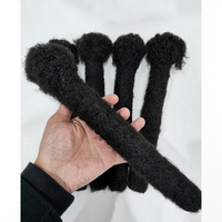 AHVAST Mèches de cheveux humains afro de 4 cm, Locs, Dreads et Extensions de mèches en cheveux humains, Dreadlocks en cheveux humains de 1 cm, Personnalisation de marque privée