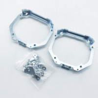 Pièces de véhicule, accessoires d'éclairage, adaptateur de projecteur LED, cadre pour projecteur Hella 2 AFS, support pour adaptateur de phare de voiture