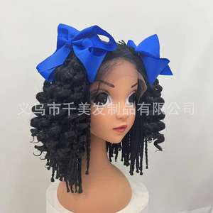 Nuevo Accesorio para el Cabello Infantil Africano 2023, Tocado con Moño y Trenza, Peluca <span class=keywords><strong>de</strong></span> Cola <span class=keywords><strong>de</strong></span> Caballo, Accesorios para el Cabello Vivian Unisex - Product Image 4