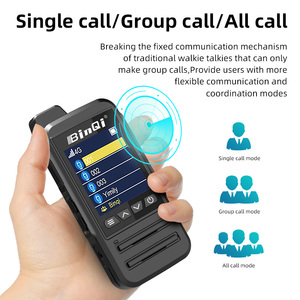 Binki BQ-H33EN एंड्रॉइड हैंडहेल्ड वॉकी-टॉकी 4 ग्राम एलटीई जीपीएस वायरलेस इंटरकॉम के लिए ग्लोबल कवरेज - Product Image 3