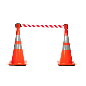 Poteau de signalisation routière CT-3YW, 60 cm x 200 cm, en plastique, dispositif anti-collision pour la sécurité routière - Product Image 4