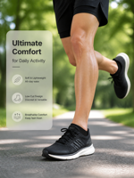 Easetoe 8 paires de chaussettes courtes pour hommes, 80 % coton à fibres longues, imprimé uni, antidérapantes, pour la course et le sport, respirantes et absorbant l'humidité