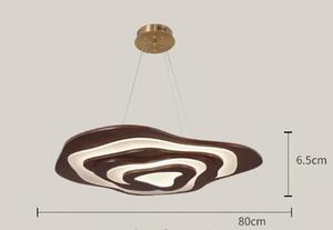 Nouveaux luminaires de plafond en bois à 3 étages pour salon, chambre à coucher, chambre d'enfant, design moderne irrégulier en chêne, luminaire de plafond en bois - Product Image 4