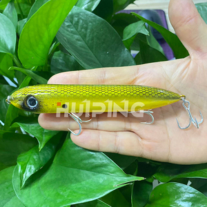 Mồi câu cá giả Minnow 126mm 26g nước mặn nổi mặt nước siêu sống động kiểu Wobbler Walking the Dog kèm móc ba ngạnh - Product Image 2