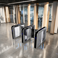 Portillon tournant automatique de sécurité pour métro, avec reconnaissance faciale et empreinte digitale, à grande vitesse