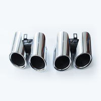 Para Panamera 970 2014-2016, Puntas de Escape Deportivas, Salida Cuádruple, Puntas de Silenciador de Acero Inoxidable, Kit de Mejora