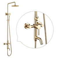 Nouvel ensemble de robinetterie de douche en acier inoxydable à prix abordable, mitigeur de douche de bonne qualité, ensemble de douche à trois fonctions