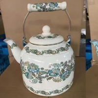 Bouilloire et théière en émail de luxe turque de haute qualité, 1,5/2/3/5/7 L, ensembles de théière et de cafetière en émail