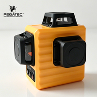Niveau laser vert 3D PEGATEC 12 lignes 360° °   Outil de mesure laser à ligne croisée auto-nivelant