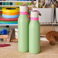 Termo Deportivo de Acero Inoxidable 304 de 24 oz con Logotipo Personalizado OM010, Botella de Agua Aislada al Vacío de Grado Alimenticio, Aislamiento Térmico de 6 a 12 Horas