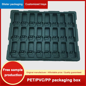 Bandeja de blíster de inserción de plástico rectangular personalizada para componentes de hardware electrónico para embalaje de productos electrónicos de consumo - Product Image 4