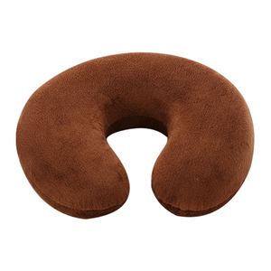 WJ-107 OEM populer pesawat memori busa Velour bantal leher tidur perjalanan leher padat perawatan kesehatan serviks bentuk U dapat dilepas - Product Image 3