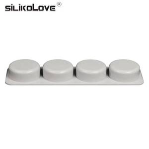 MUYULINS Factory 4-Cavity Round Cylinder Maker LFGB Platinum Non-Stick BPA-Free DIY <b>Silicone</b> Soap Mold - Product Image 4