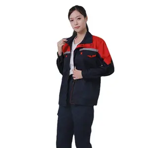 Jinteng, прочная рабочая одежда унисекс с длинным рукавом, ручная печать, тканая хлопчатобумажная дышащая одежда для ремонта автомобилей