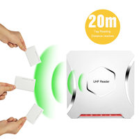 Lector de tarjetas UHF RFID de largo alcance impermeable para exteriores, 20 metros, para estacionamiento de automóviles, Material ABS, frecuencia de 860-960MHz