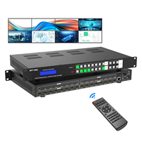 MT-Viki 4K60Hz Seamless HDMI Matrix Switcher 8X8 Dengan GUI Web+Ekstraksi Audio, Pengontrol Video Wall HDMI 2x4, Dapat Diputar 180 Derajat