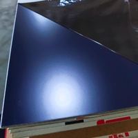 Panneau composite en métal massif noir mat de grand format personnalisé de 2 mm, 3 mm, 4 mm, 5 mm pour signalétique imprimée UV