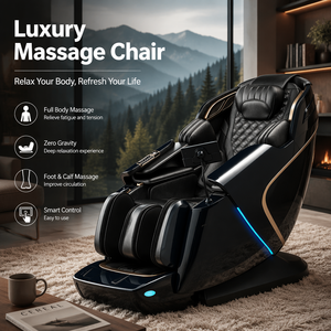 Chaise zéro gravité pour la maison, 135 cm, avec musique, grand écran, contrôleur, compression par airbag - Product Image 1
