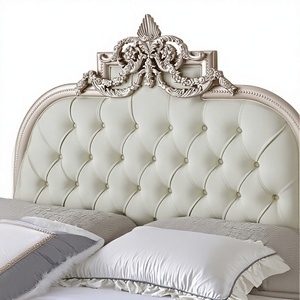 Letto Matrimoniale in Legno Massello Intagliato Stile Francese 1800mm, Camera da Letto Principale Moderna Semplice di Alta Gamma, Comodino Nuziale Cinese - Product Image 3