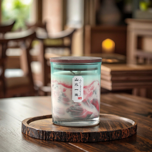 เทียนหอมอโรมาเธอราพีแบบแท่ง ทำมือจากขี้ผึ้งถั่วเหลือง กลิ่นหอมระดับพรีเมียม สไตล์ชาติพันธุ์  สำหรับเป็นของขวัญองค์กรในเทศกาลดีวาลี  ผลิตตามสั่ง - Product Image 5