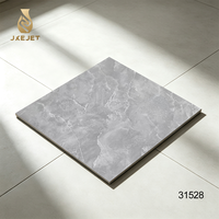 Carreaux de pierre gris petite cuisine aspect marbre porcelaine salle de bain Carreaux de Foshan modernes Source naturelle usine 30*30cm 9mm