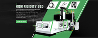 Centre d'usinage CNC à portique GMF4028R avec broche carrée, machine de découpe de métal à haute rigidité