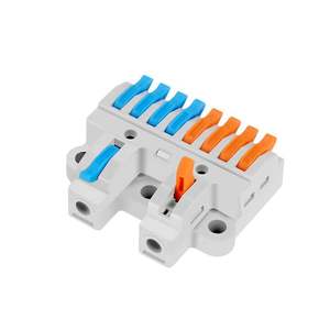 Bloque de terminales de resorte SPL de 3 polos con conexión a presión, conector de cable de 11-20 AWG para cableado doméstico - Product Image 1