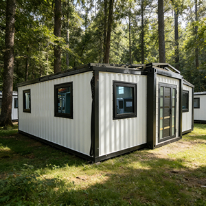 บ้านคอนเทนเนอร์ 2-3 ห้องนอน บ้านเคลื่อนที่หรูหรา วิลล่า โรงแรม สำนักงาน ห้องนั่งเล่น เป็นมิตรกับสิ่งแวดล้อม กันน้ำ ขนาด 40 ฟุต 20 ฟุต สำเร็จรูป - Product Image 6