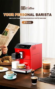 เครื่องชงกาแฟอัตโนมัติสำหรับใช้ในบ้าน รุ่น BTB-202 พร้อมกล่องนม ถังเก็บน้ำแบบซ่อน และช่องใส่เมล็ดกาแฟ เหมาะสำหรับใช้ในโรงแรม - Product Image 2