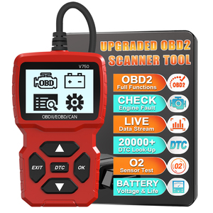 V750 OBD2 Car <strong>Code</strong> Scanner OBDII Fault <strong>Codes</strong> <strong>Reader</strong> Check Engine Light Diagnostic Tool <strong>for</strong> 12V Cars 1996+ 1 Year Warranty - Product Image 1