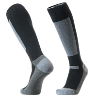 Chaussettes de ski en laine mérinos personnalisées à logo, vente chaude, chaussettes de ski chaudes pour l'hiver, chaussettes de ski hautes jusqu'au genou, unisexe