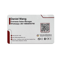 Tarjeta de regalo de pantalla de seda de PVC personalizada GSC con código de barras Qr