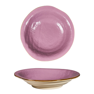 LÍNEA MEDITERRÁNEA - PLATO PROFUNDO DE GRES ROSA DIAMETRO 24CM ALTURA 6CM - Product Image 1