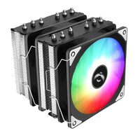 QiuzAim 120mm 6 caloduc 5V3Pin ARGB 4pin PWM ventilateur double tour Air 1700/1851 CPU refroidisseur pour AM5/AM4 PC carte mère 2011 dissipateur thermique