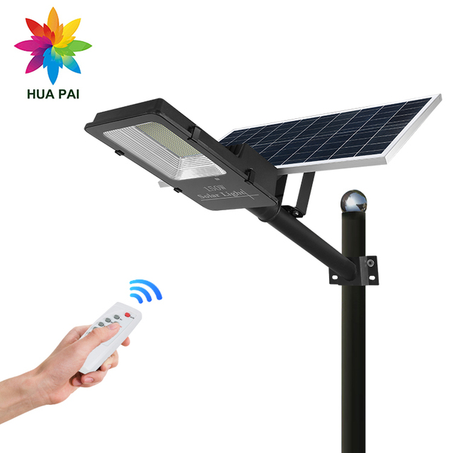 HUAPAI New Product Smd Chip Modular Outdoor Fixture 60w 100w 150w 200w 300w LED Solar Power Energy Street Light With Pole