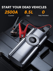 Batterie de voiture portable 2000mAh Démarreur de saut Banque d'alimentation au lithium 12V Pompe à air pour pneus LED Multifonctionnel d'urgence Haute puissance - Product Image 4