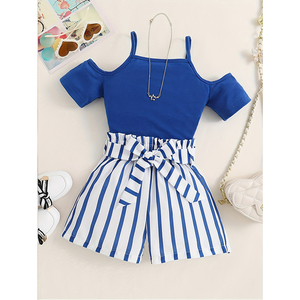 Venta Directa de Fábrica: Conjuntos de Ropa de Verano de Algodón Floral de Dos Piezas para Niños, Ropa Infantil, Pacas Premium en Stock - Product Image 5