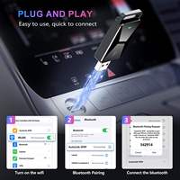 Adaptateur CarPlay sans fil portable, module de connexion Smart Link, dongle d'interconnexion mobile, mini-boîtier universel en vrac