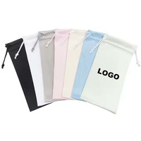 Pochette personnalisée avec logo pour lunettes de soleil, étui souple en tissu microfibre pour lunettes, emballage pour lunettes de soleil